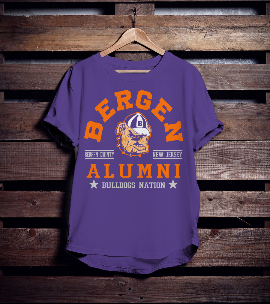 Bergen Alumni Bergen County New Jersey Bulldogs Nation T-Shirt