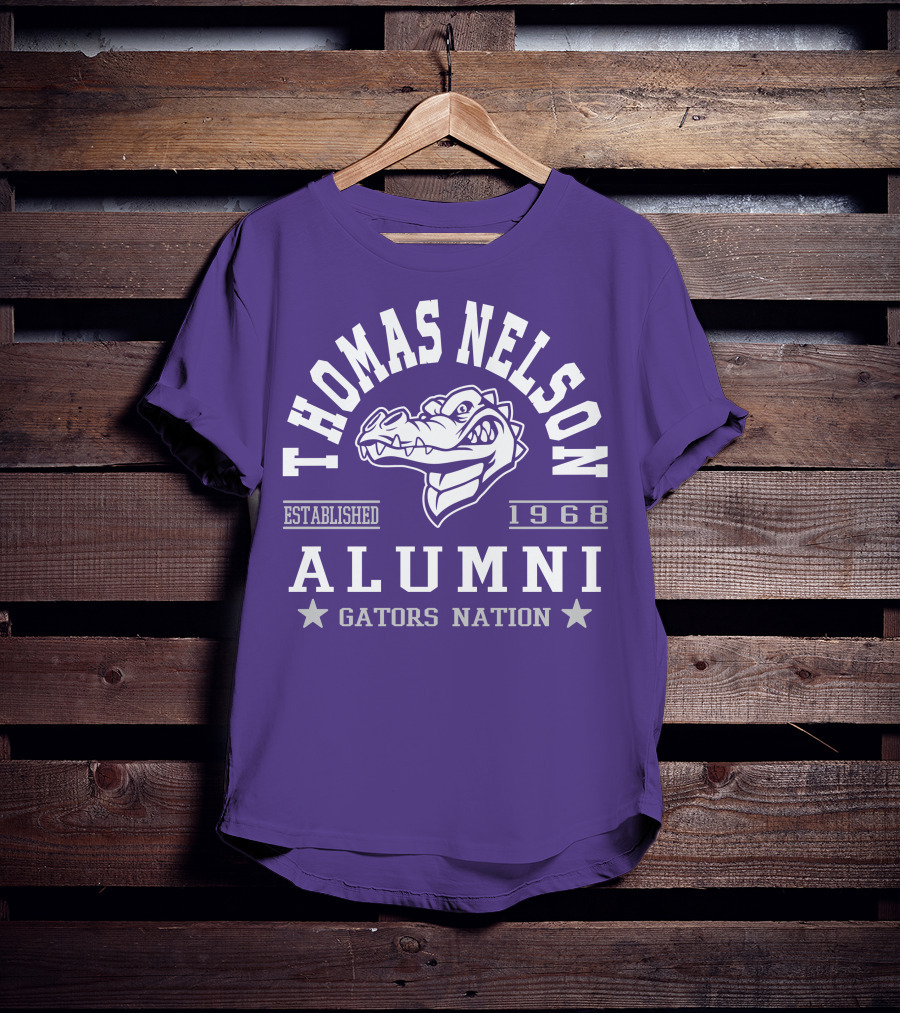 Thomas Nelson Alumni Gators Nation Established 1968 T-Shirt