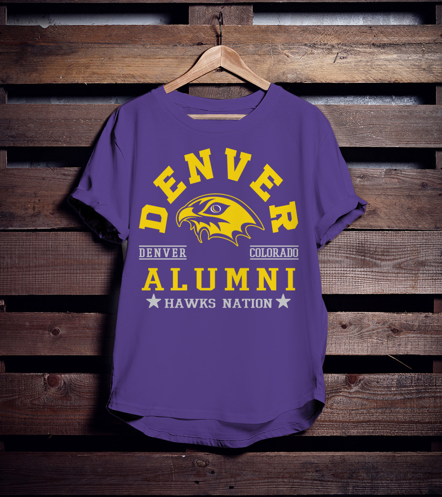 Denver Colorado Alumni Hawks Nation T-Shirt
