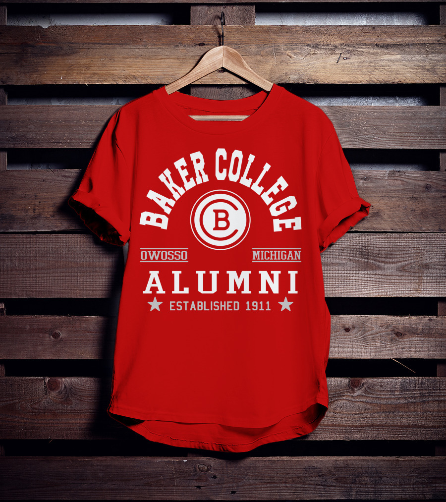 Baker College Alumni Owosso Michigan Established 1911 T-Shirt