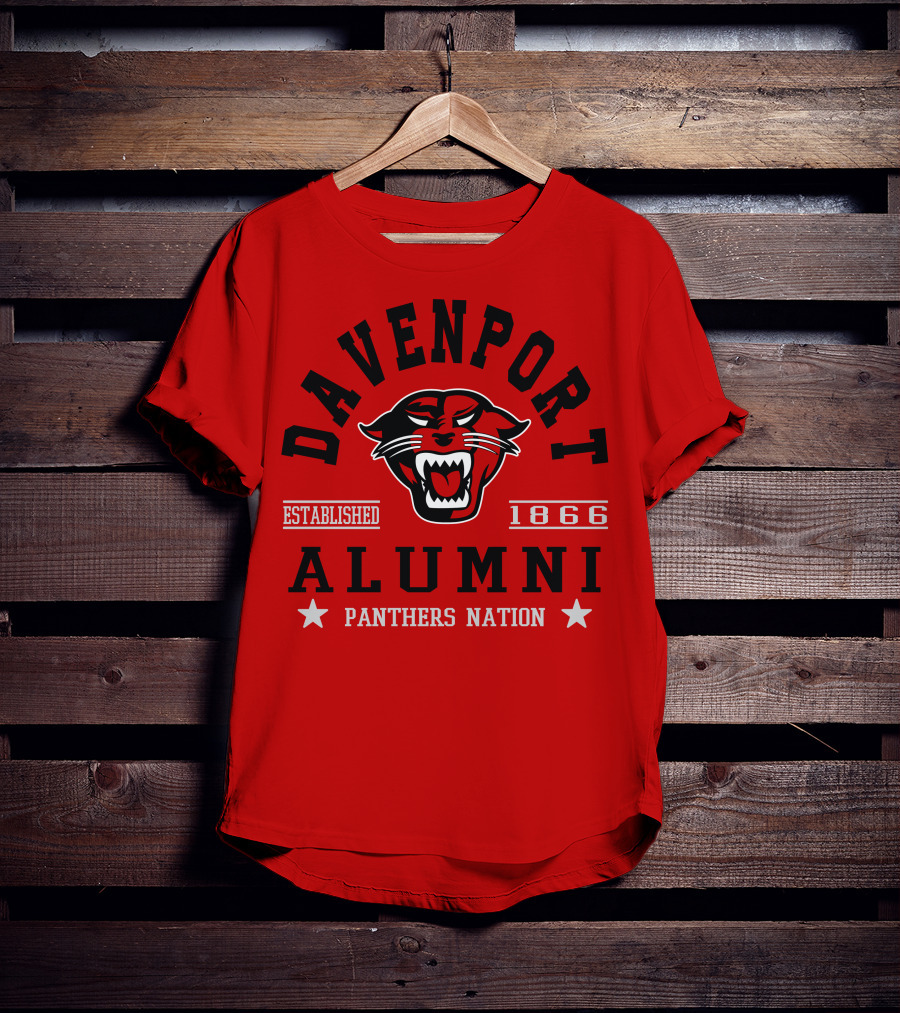Davenport Alumni Panthers Nation Established 1866 T-Shirt