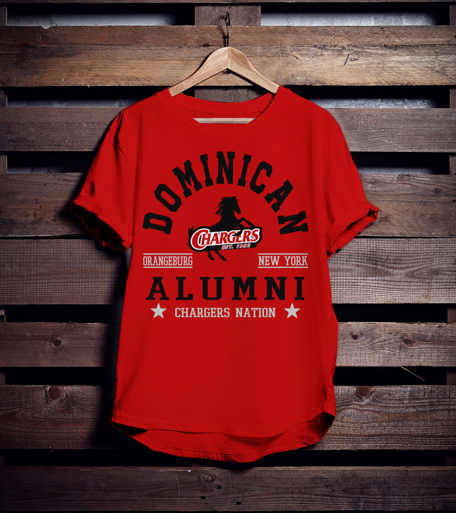 Dominican Chargers Alumni Orangeburg New York Chargers Nation T-Shirt