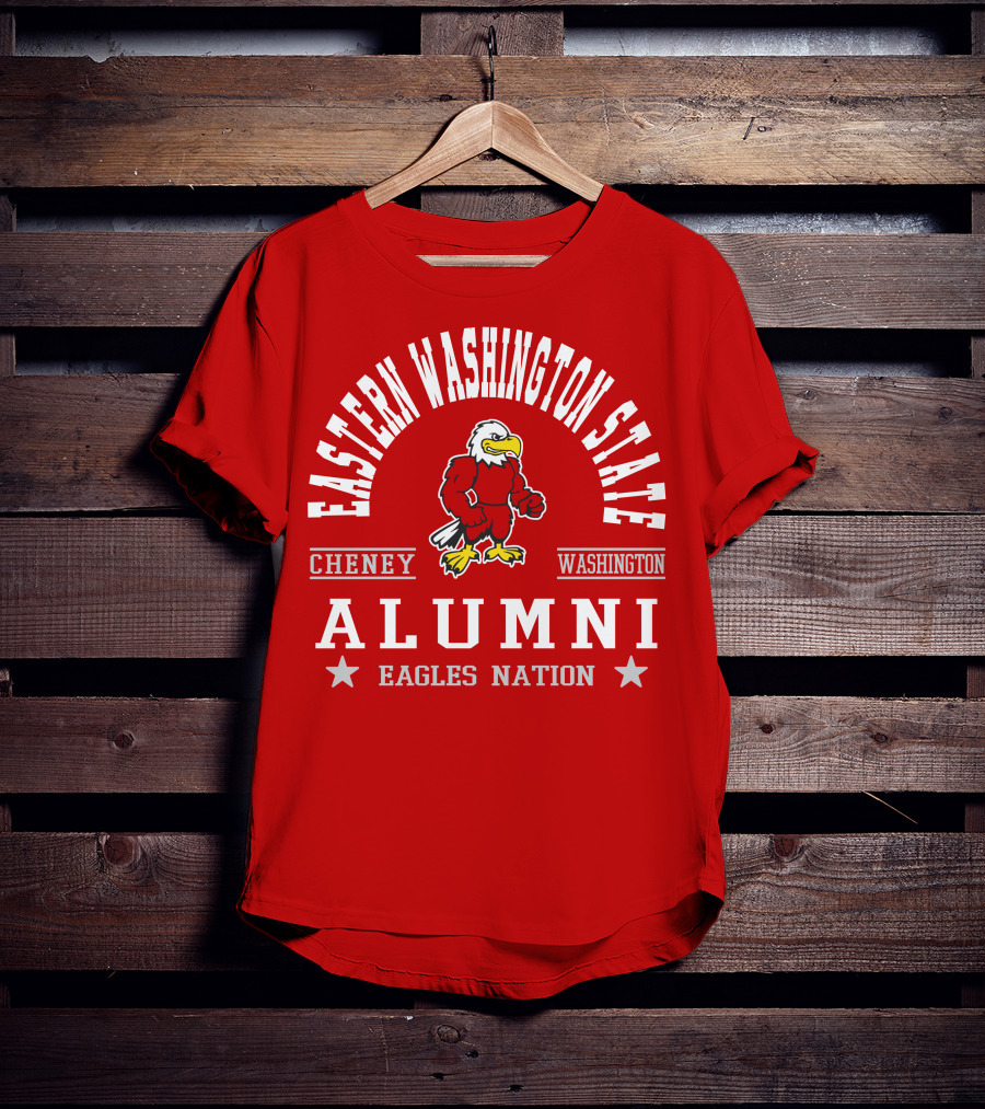Eastern Washington State Cheney Alumni Eagles Nation T-Shirt