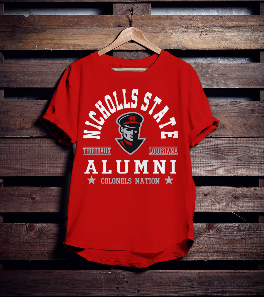 Nicholls State University Alumni Colonels Nation Thibodaux Louisiana T-Shirt