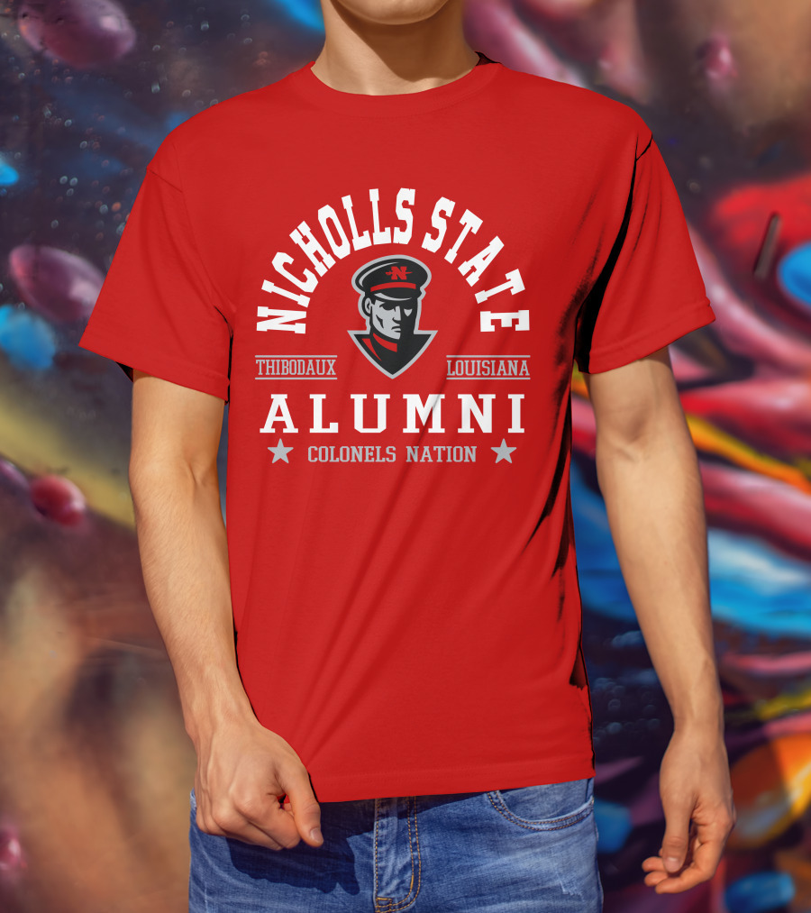 Nicholls State University Alumni Colonels Nation Thibodaux Louisiana T-Shirt