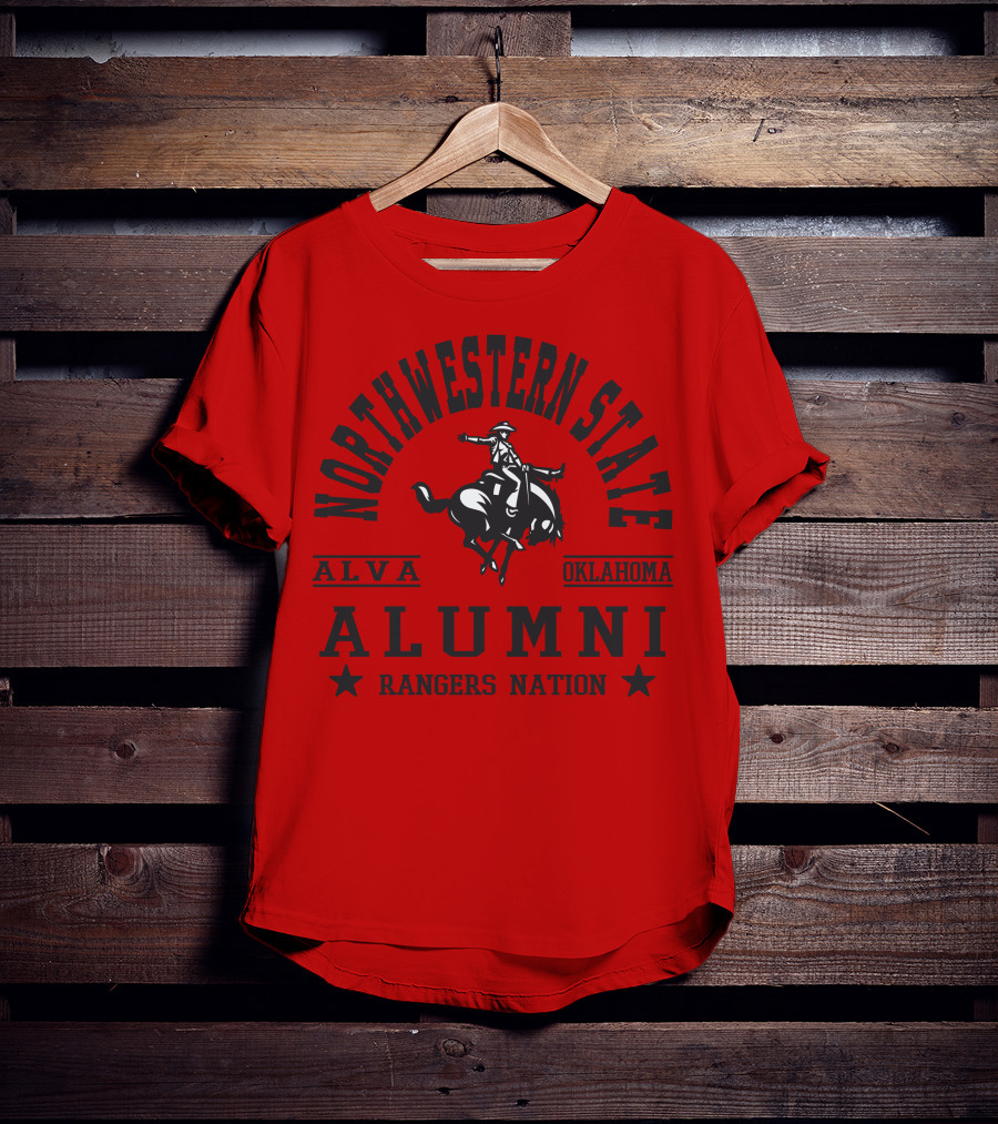 Northwestern State Alumni Rangers Nation Alva Oklahoma T-Shirt
