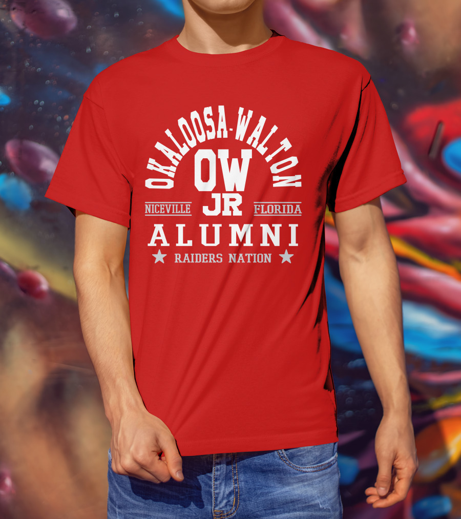 Okaloosa-Walton JR Alumni Raiders Nation Niceville Florida T-Shirt
