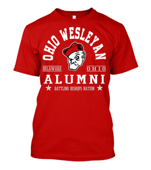 Ohio Wesleyan Alumni Battling Bishops Delaware Ohio Nation T-Shirt