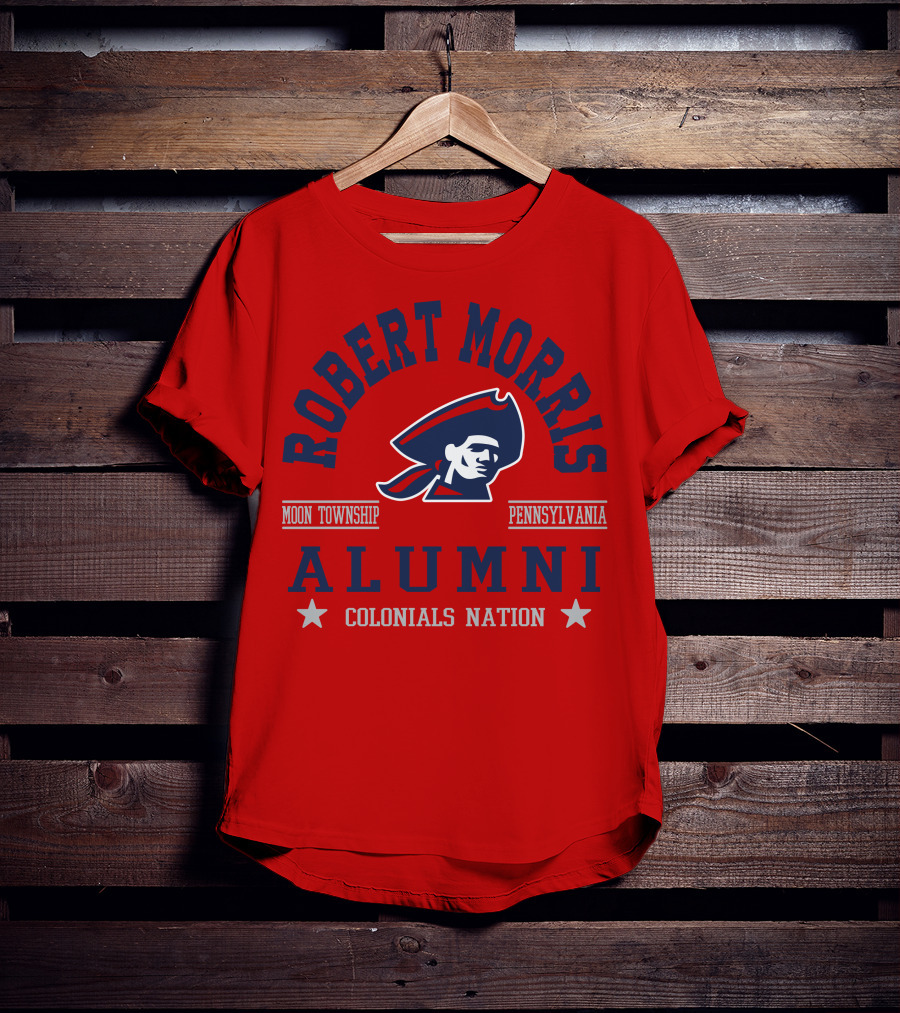 Robert Morris Alumni Moon Township Pennsylvania Colonials Nation T-Shirt