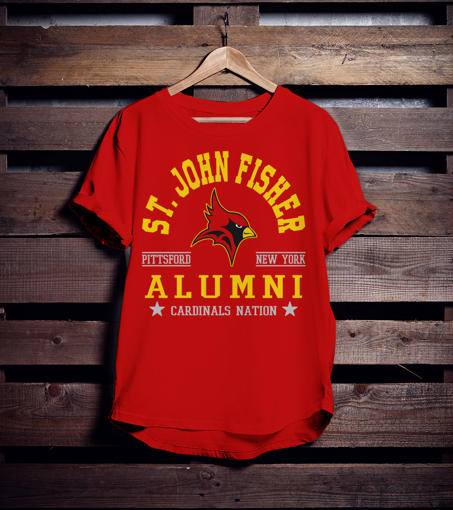 St John Fisher Cardinals Alumni Pittsford New York Nation T-Shirt