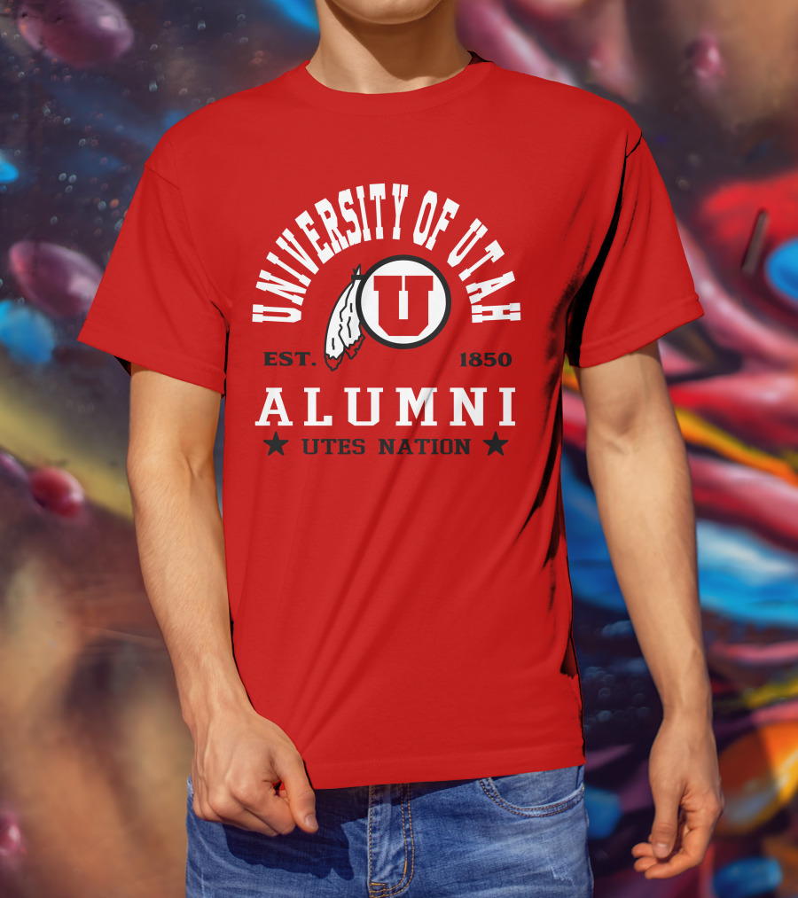 University Of Utah Alumni Est. 1850 Utes Nation T-Shirt