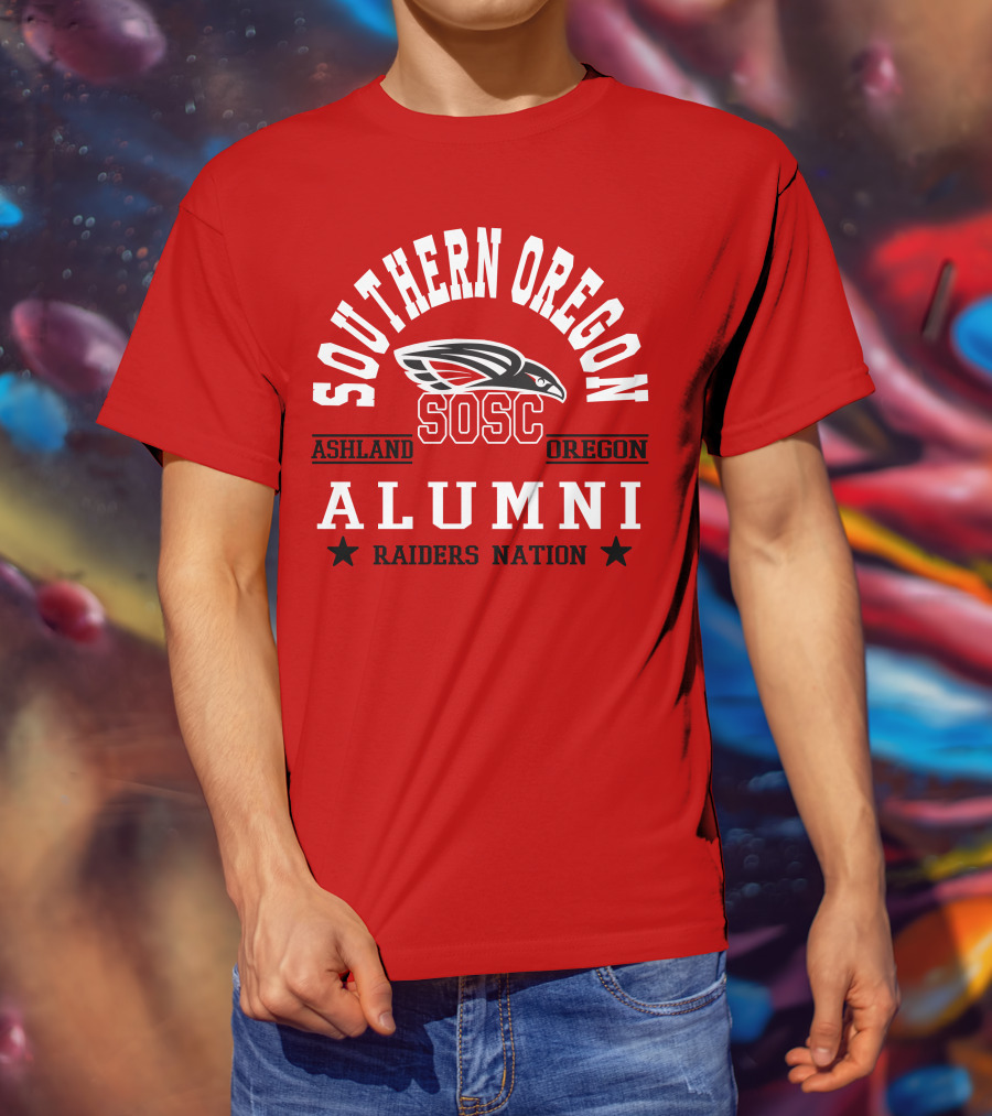 Southern Oregon SOSC Ashland Oregon Alumni Raiders Nation T-Shirt