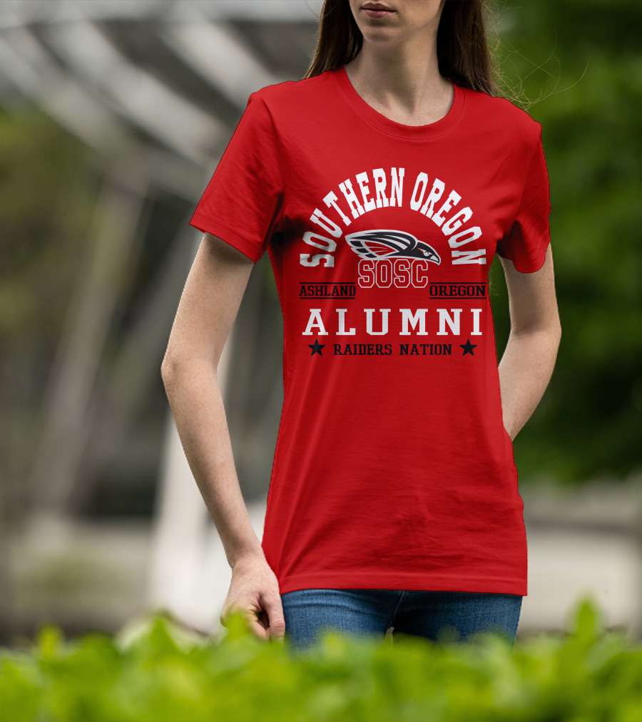 Southern Oregon SOSC Ashland Oregon Alumni Raiders Nation T-Shirt