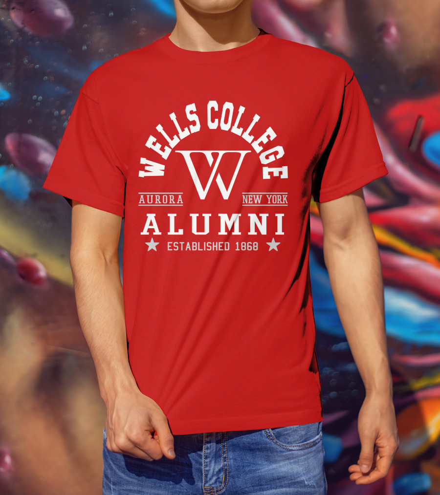 Wells College Alumni Aurora New York Established 1868 T-Shirt