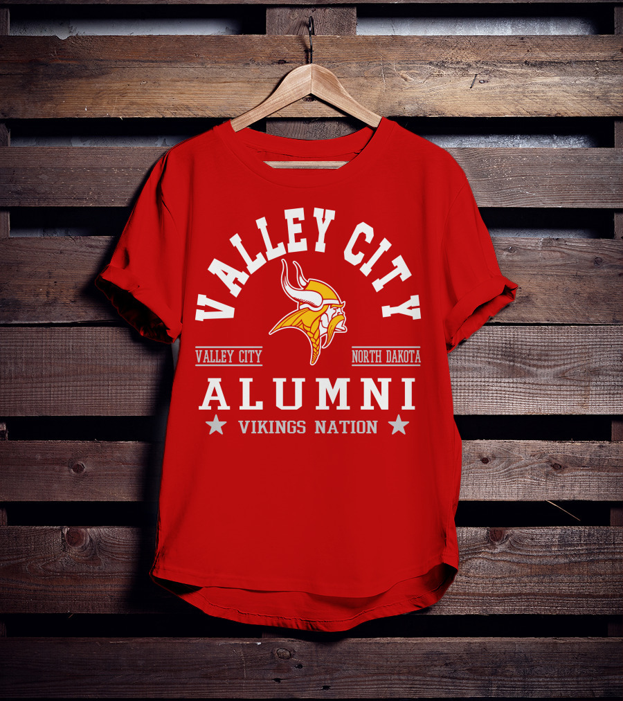 Valley City North Dakota Alumni Vikings Nation T-Shirt