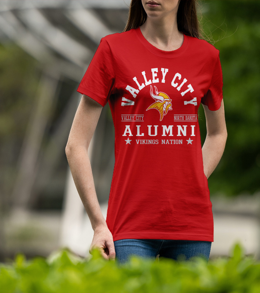 Valley City North Dakota Alumni Vikings Nation T-Shirt