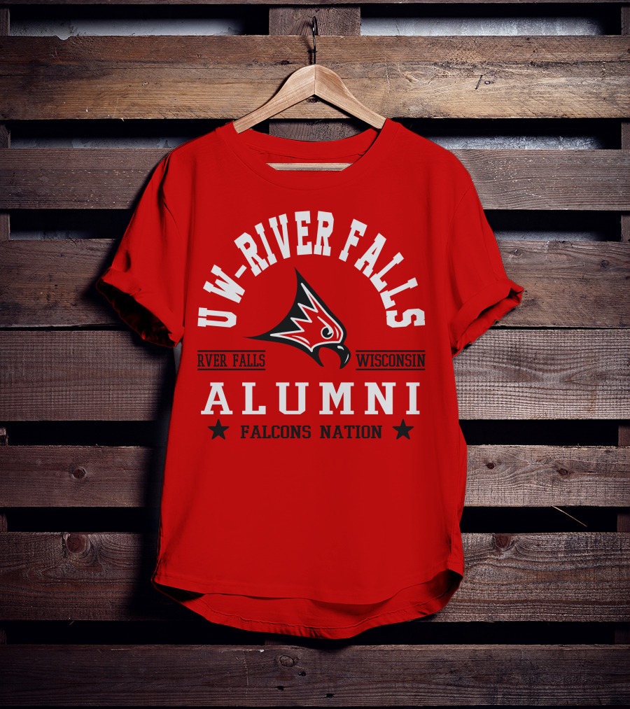 UW River Falls Wisconsin Alumni Falcons Nation T-Shirt