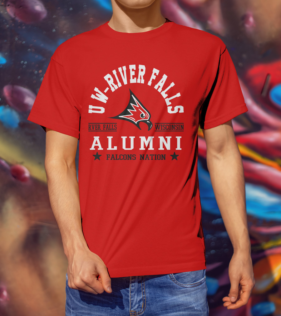 UW River Falls Wisconsin Alumni Falcons Nation T-Shirt