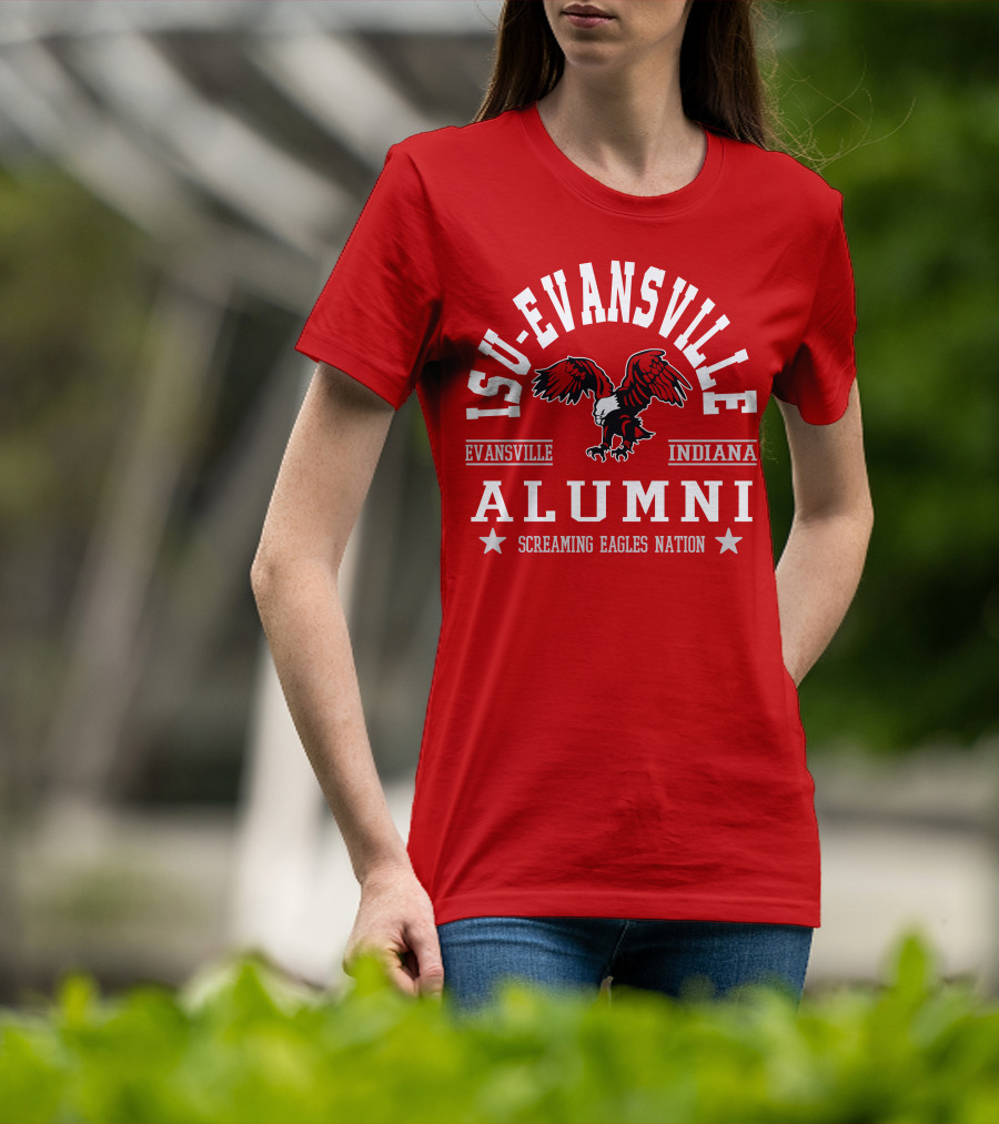 ISU-Evansville Indiana Alumni Screaming Eagles Nation T-Shirt