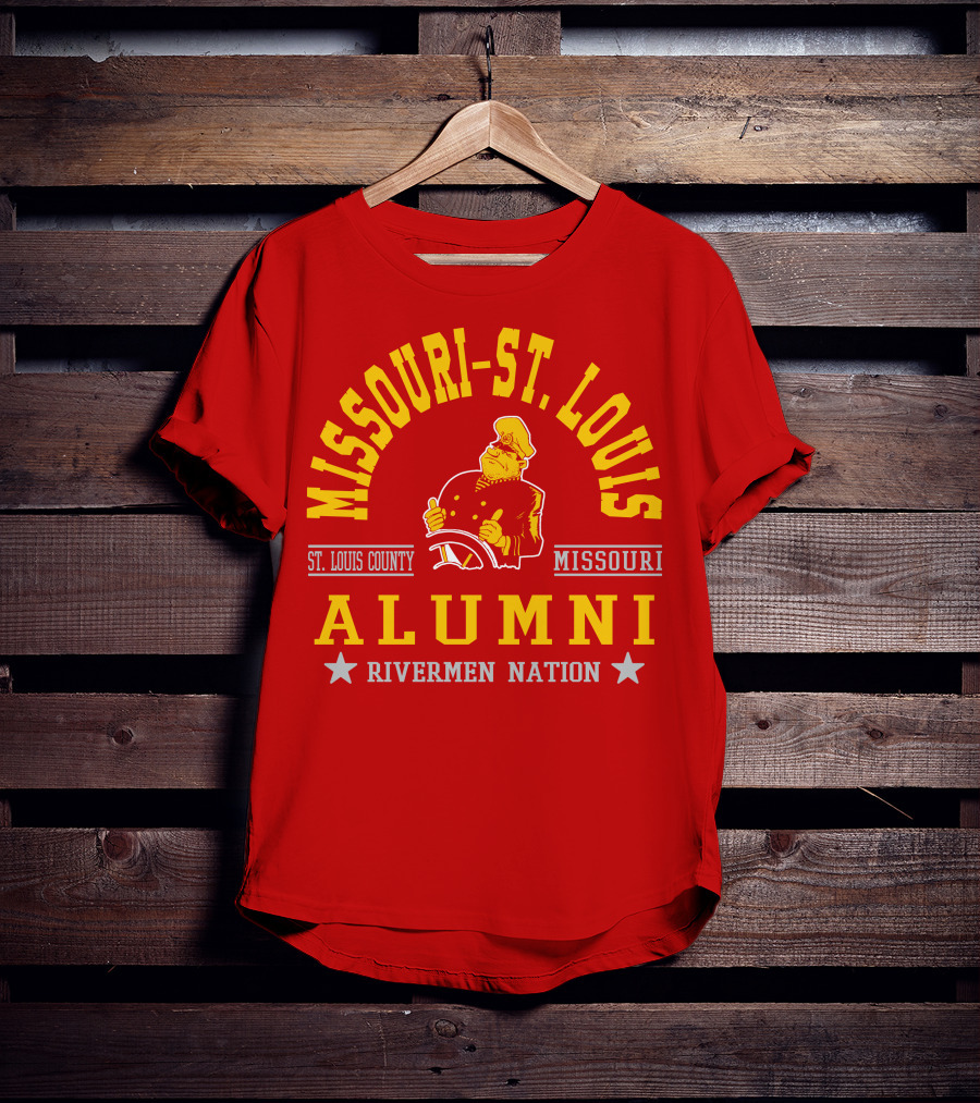 Missouri-St. Louis Alumni Rivermen Nation St. Louis County T-Shirt