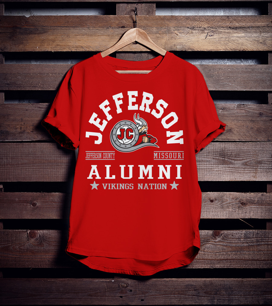 Jefferson County Missouri Alumni Vikings Nation T-Shirt