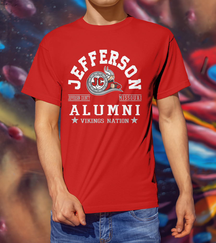 Jefferson County Missouri Alumni Vikings Nation T-Shirt
