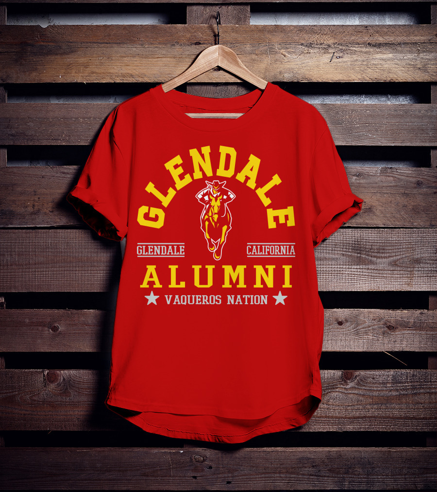 Glendale California Alumni Vaqueros Nation T-Shirt