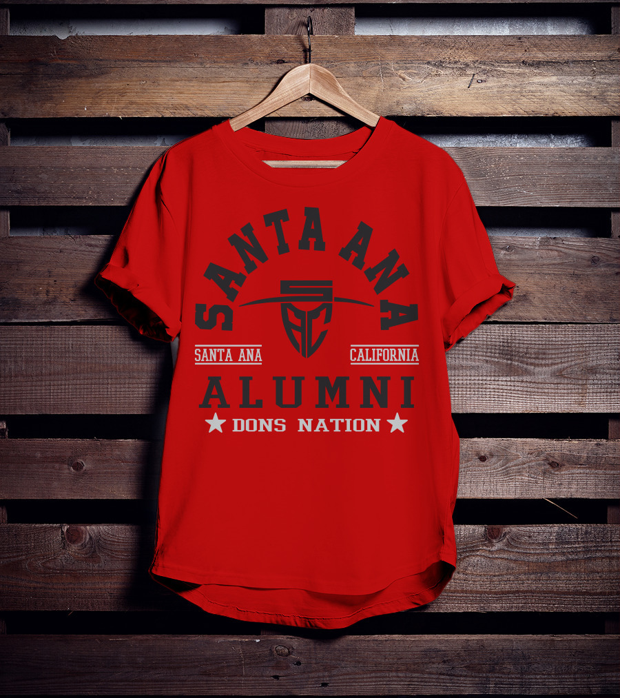 Santa Ana California Alumni Dons Nation T-Shirt