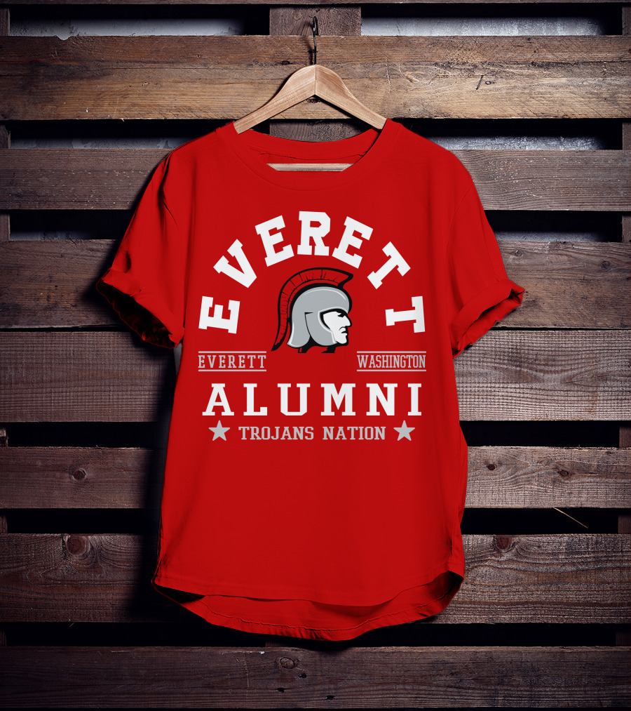 Everett Washington Alumni Trojans Nation T-Shirt