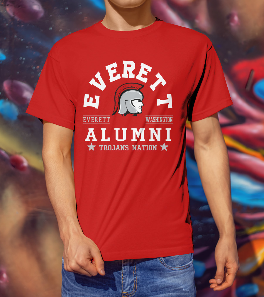 Everett Washington Alumni Trojans Nation T-Shirt