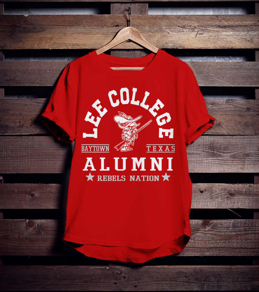 Lee College Baytown Texas Alumni Rebels Nation T-Shirt