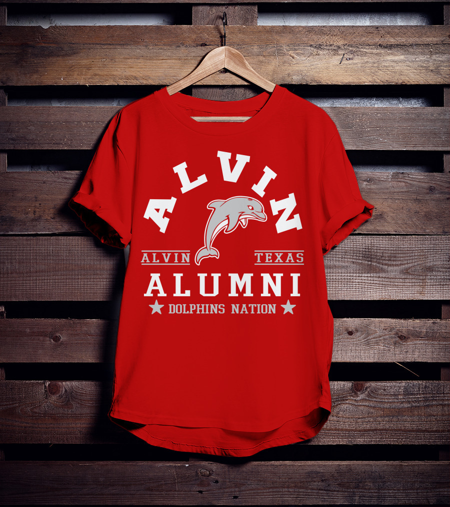 Alvin Texas Alumni Dolphins Nation T-Shirt