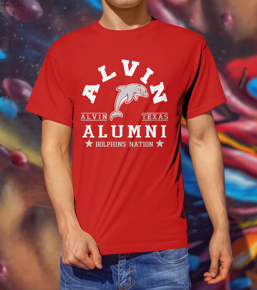 Alvin Texas Alumni Dolphins Nation T-Shirt