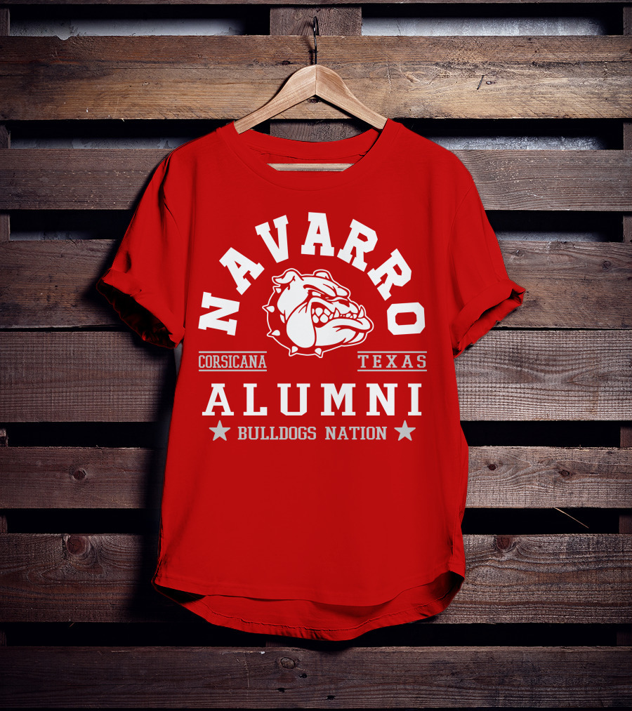 Navarro Corsicana Texas Alumni Bulldogs Nation T-Shirt