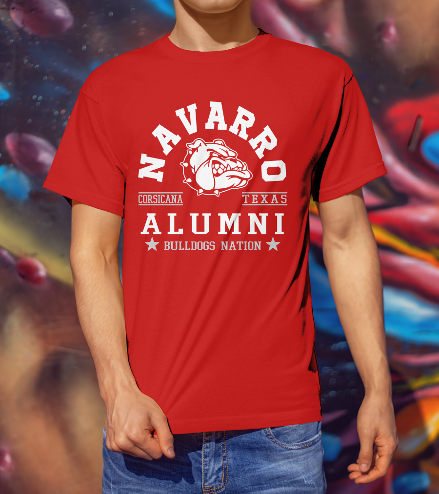 Navarro Corsicana Texas Alumni Bulldogs Nation T-Shirt
