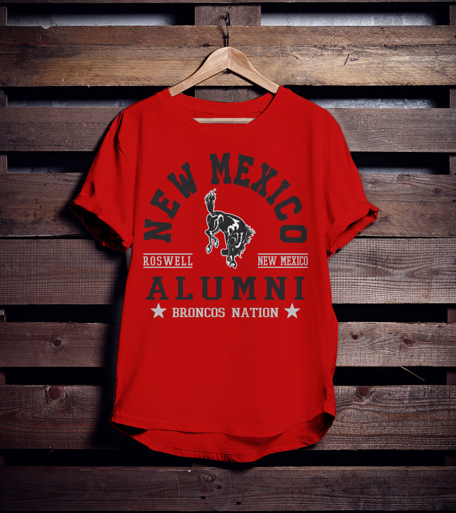 New Mexico Alumni Roswell Broncos Nation T-Shirt