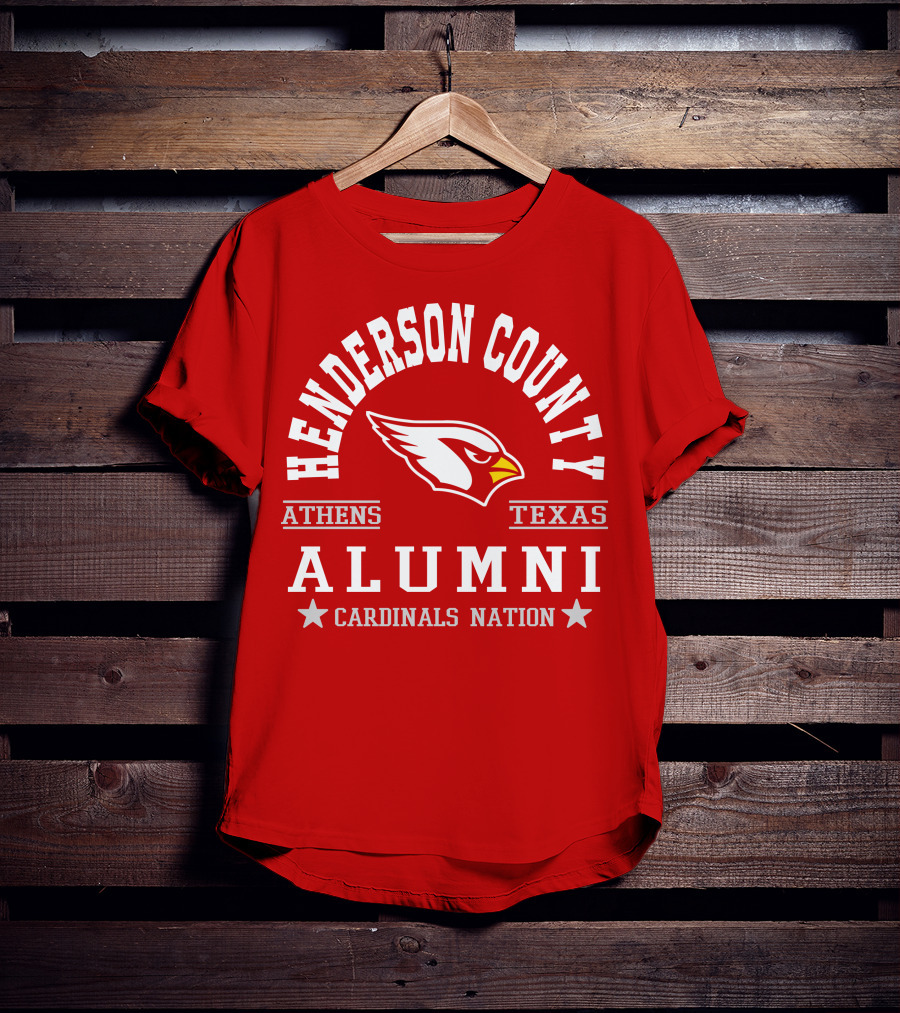 Henderson County Texas Cardinals Alumni Nation T-Shirt