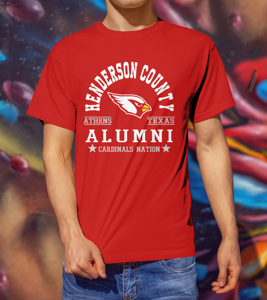 Henderson County Texas Cardinals Alumni Nation T-Shirt