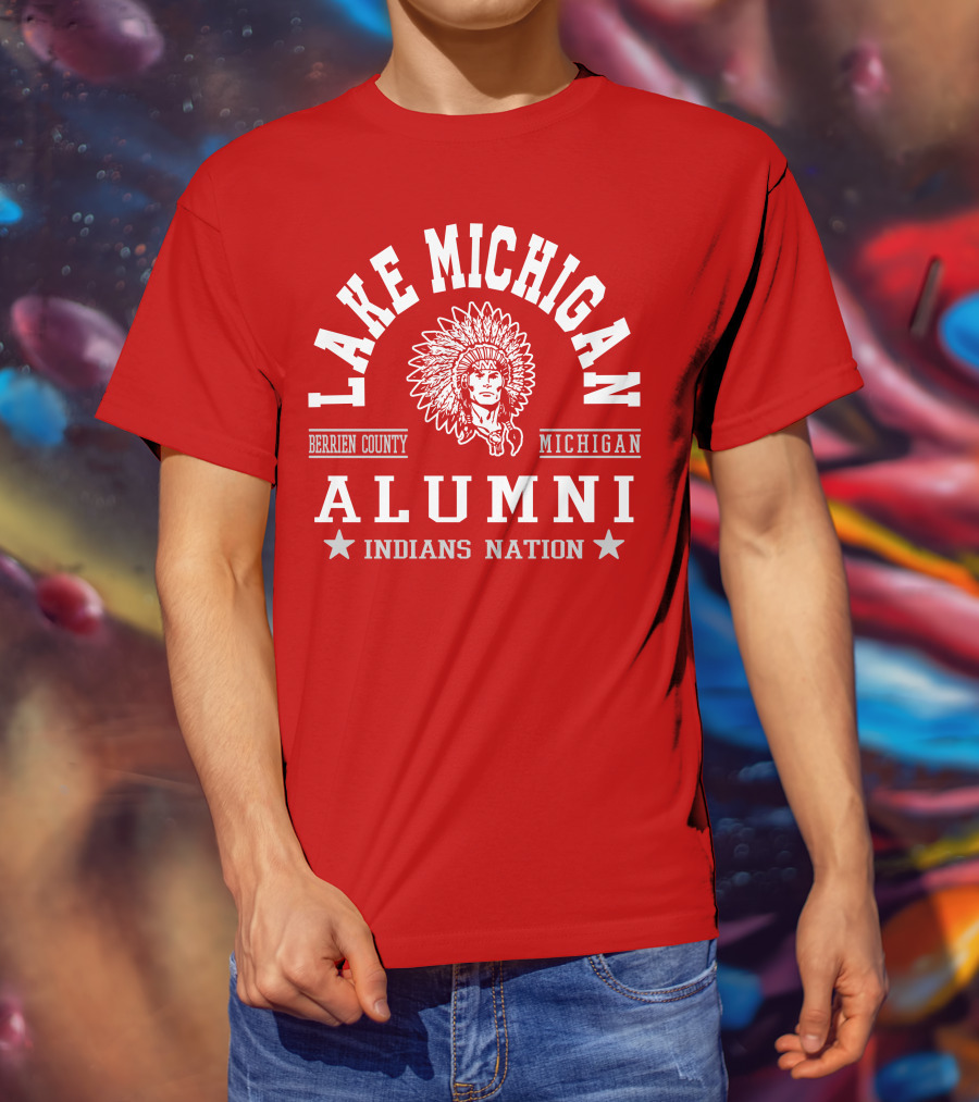 Lake Michigan Berrien County Alumni Indians Nation T-Shirt