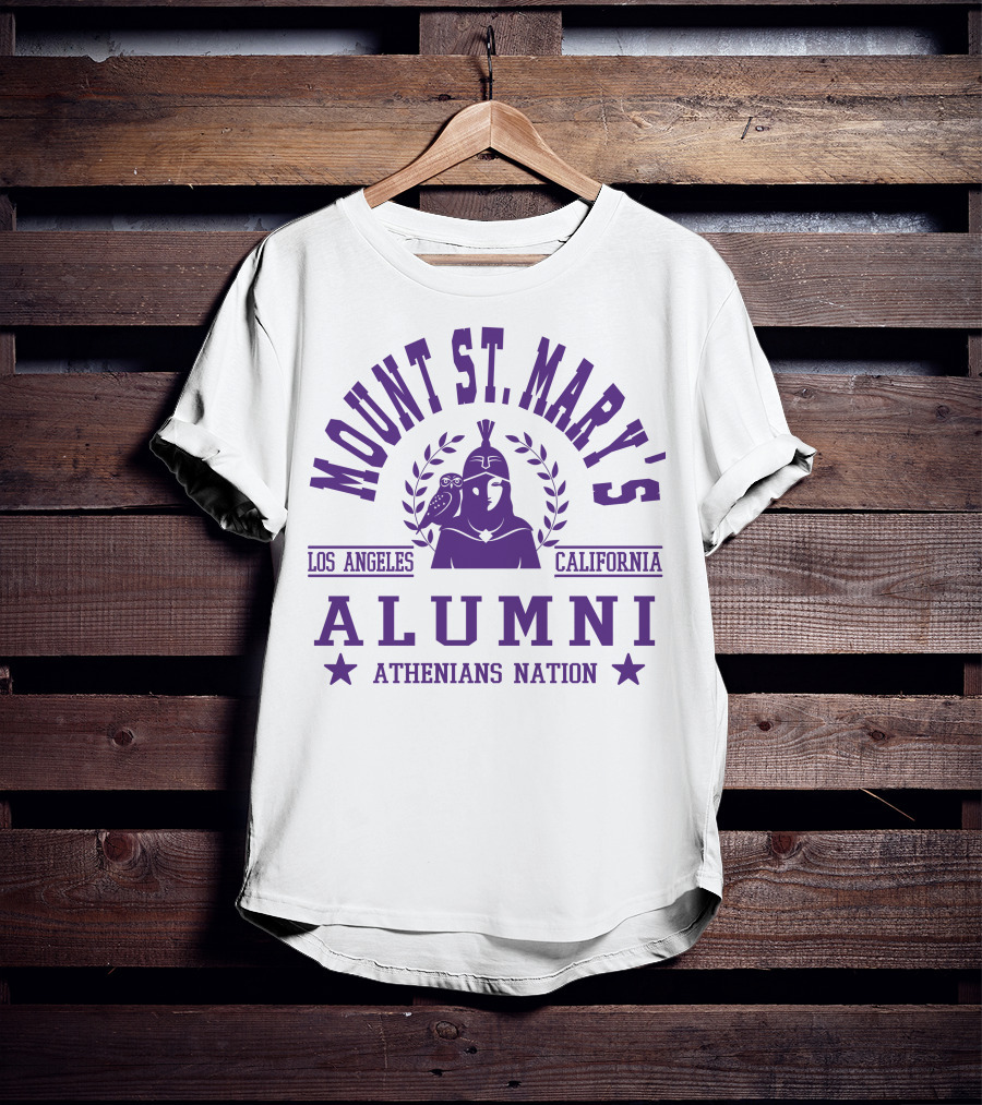 Mount St. Mary's Alumni Athenians Nation Los Angeles California T-Shirt