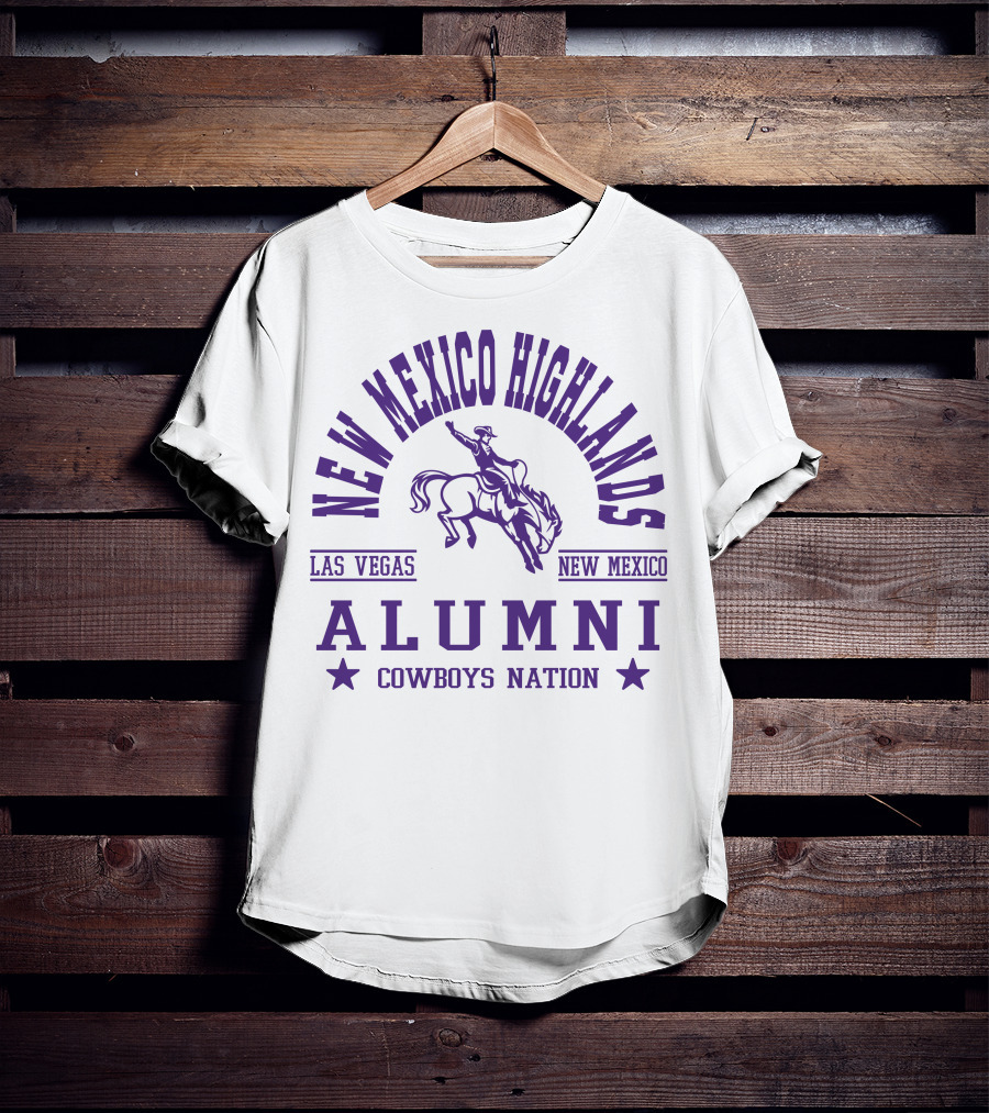 New Mexico Highlands University Alumni Cowboys Nation Las Vegas New Mexico T-Shirt