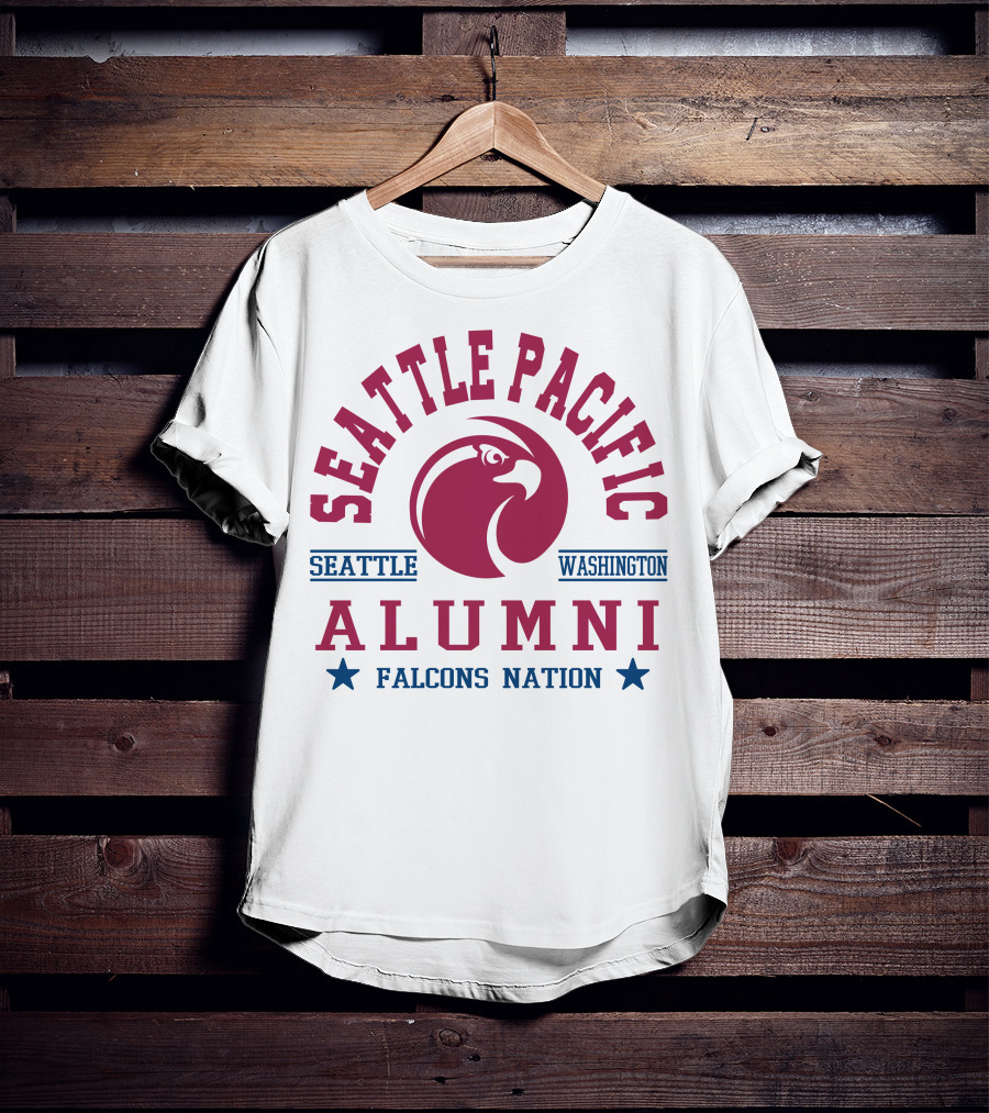 Seattle Pacific Alumni Falcons Nation Seattle Washington T-Shirt