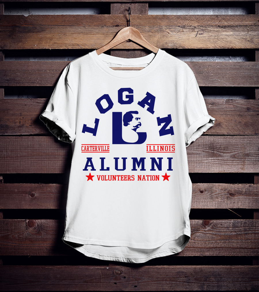 Logan Alumni Carterville Illinois Volunteers Nation T-Shirt