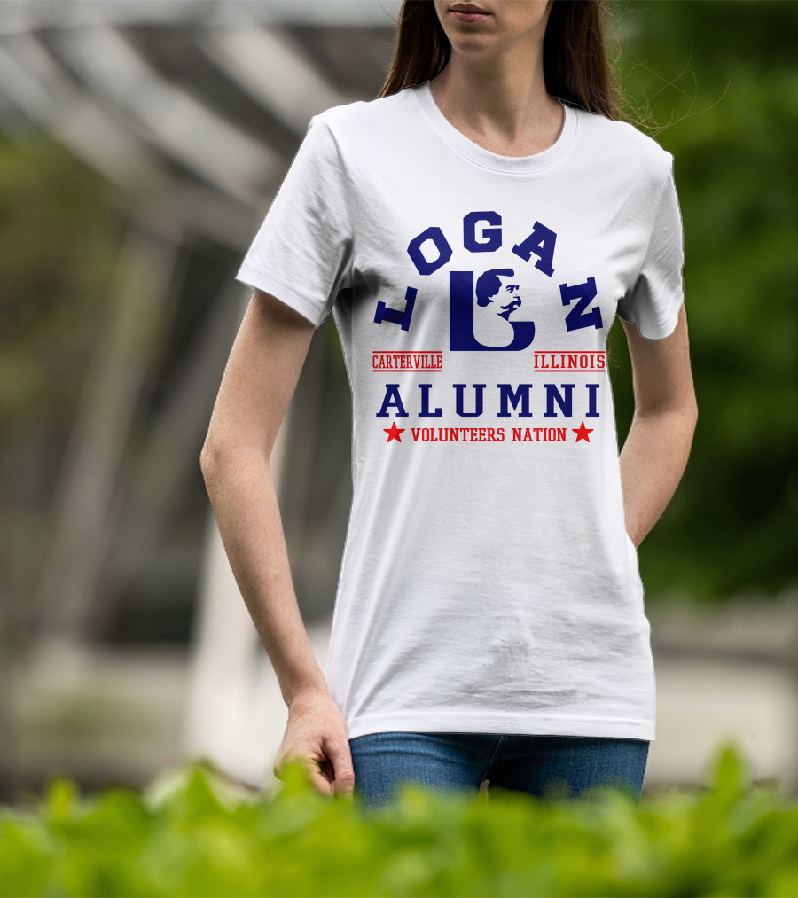 Logan Alumni Carterville Illinois Volunteers Nation T-Shirt