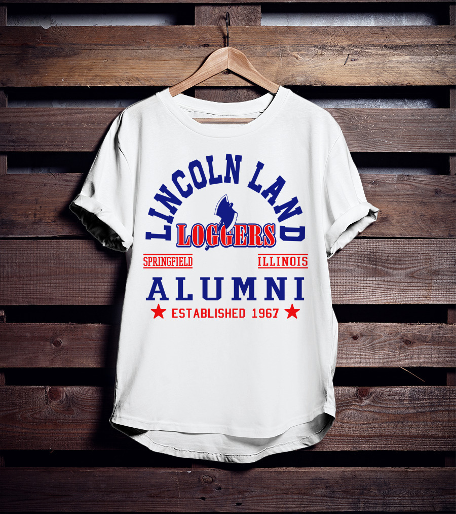 Lincoln Land Loggers Alumni Springfield Illinois Established 1967 T-Shirt