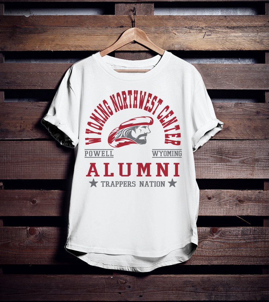 Wyoming Northwest Center Powell Wyoming Alumni Trappers Nation T-Shirt