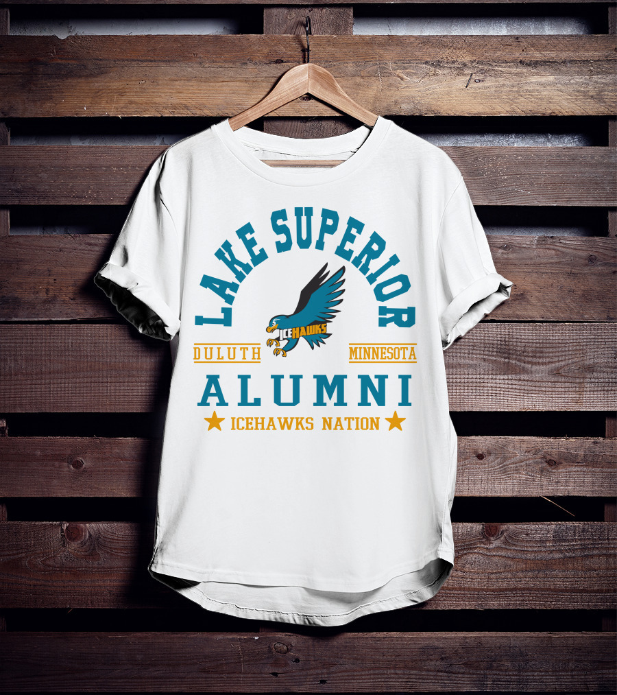 Lake Superior Alumni Duluth Minnesota Icehawks Nation T-Shirt