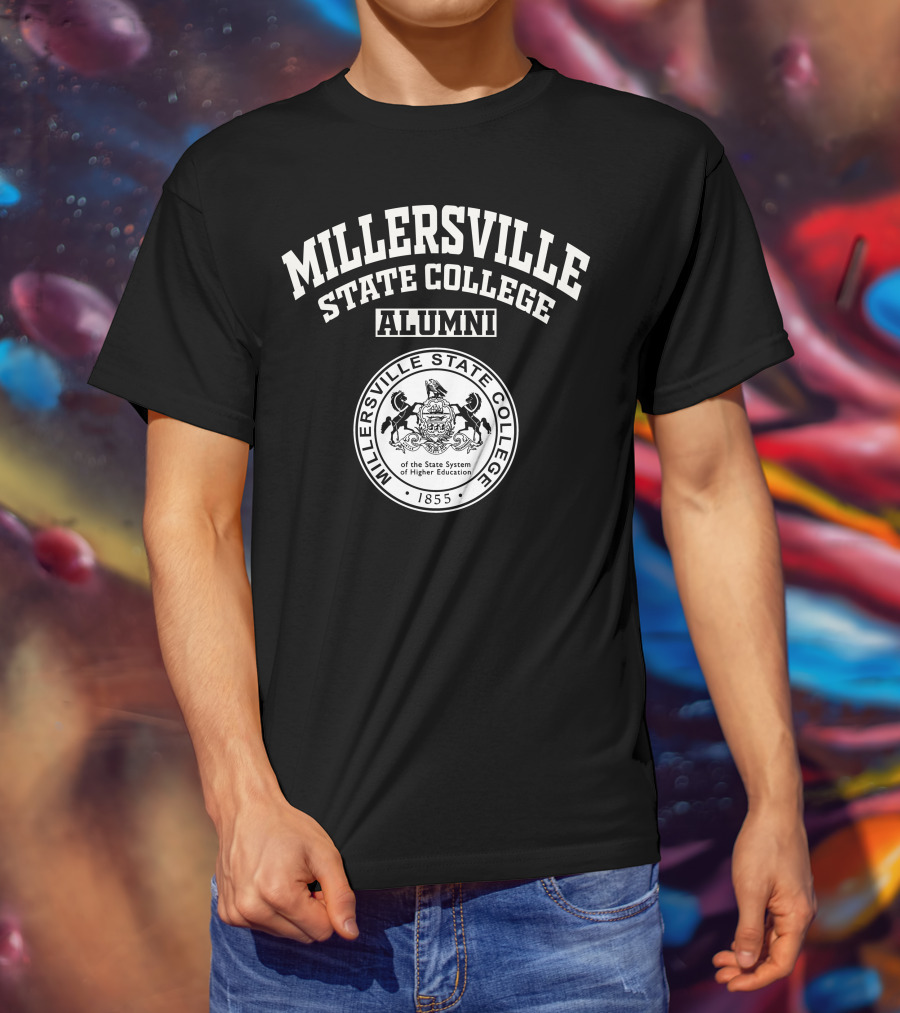 Millersville State College Alumni Seal 1855 Pennsylvania State System Of Higher Education T-Shirt