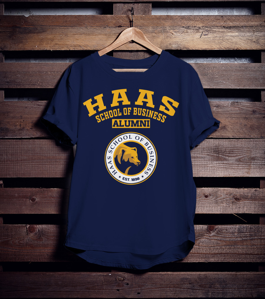 Haas School Of Business Alumni Est. 1898 Bear Emblem T-Shirt
