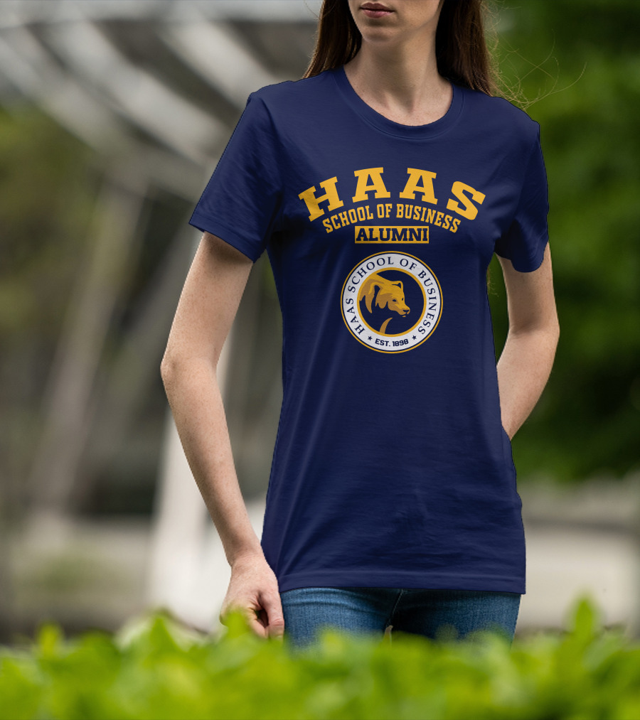 Haas School Of Business Alumni Est. 1898 Bear Emblem T-Shirt